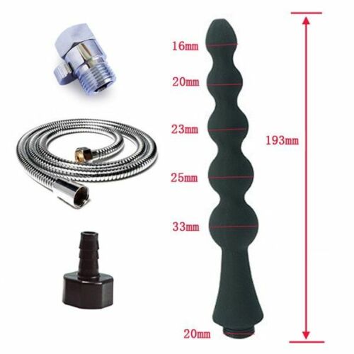 Shower Nozzle Silicone Enema Healthy Rectal Anal Syringe Douche System Vaginal