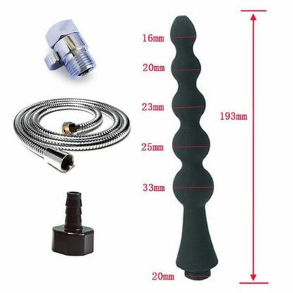 Shower Nozzle Silicone Enema Healthy Rectal Anal Syringe Douche System Vaginal