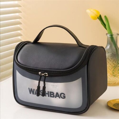 Travel Waterproof Cosmetic Bags Hook Wash Makeup Pouch Organizer Storage Cases