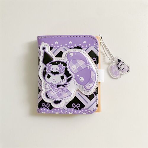 My Melody Cinnamoroll Kuromi Pochacco Short Wallet Portable Card Bags Coin Purse
