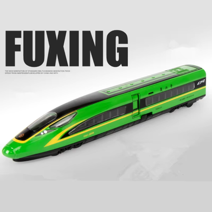 Alloy High-Speed Train Model Diecast Metal Toy Rail Electric High-Speed Train Me