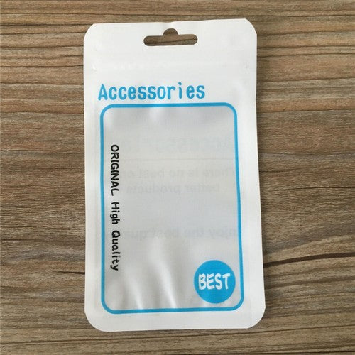 Plastic Hang Hole Bag Matte Self Seal Bag Retail Packaging Pouch For Accessories