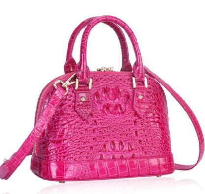 Handbag Leather Shoulder Bags Cowhide Tote Crocodile Pattern Genuine Leather Bag