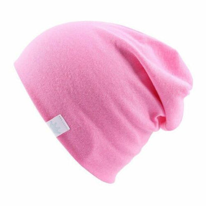 Hats Scarf Solid Knitted Cotton Baby Children Warm Earmuffs Colorful Crown Caps