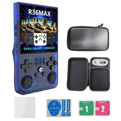 R36MAX Retro Handheld Retro Gaming Console, 4.0 Inch HD IPS Screen, 64GB 128GB
