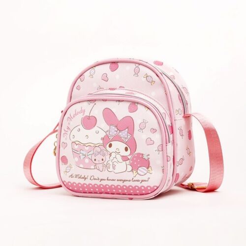 hellokitty kuromi PU fashion shoulder bag kids storage bag outdoor bag POUCH