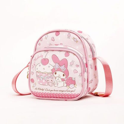 hellokitty kuromi PU fashion shoulder bag kids storage bag outdoor bag POUCH