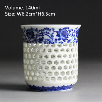Chinese tea cup Japanese style master cup of tea blue-and-white porcelain cups