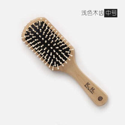 Professional Massage Cushion Hair Brush Antistatic Wooden Pin Massage Scalp Comb
