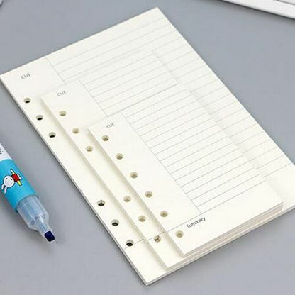 45 Sheets Notebook Business A5 A6 Loose Leaf Refill Spiral Binder Inside Page