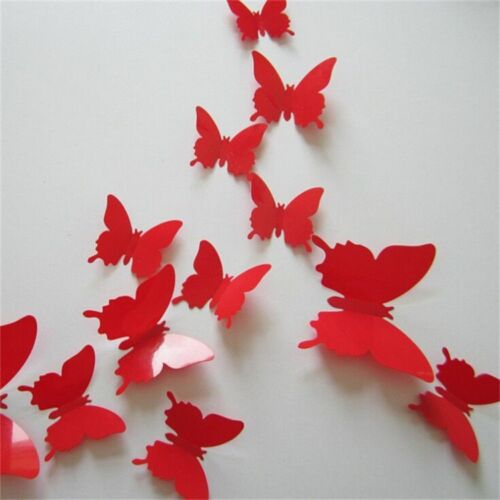 Butterfly Wall Furniture Stickers Home Poster Kitchen Room Adhesive Decoration