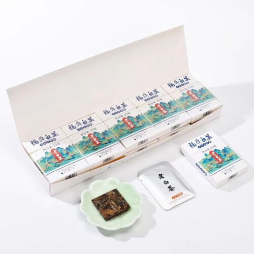 30Pcs Fuding White Tea Brick Shoumei Old White Tea Portable Package White Tea