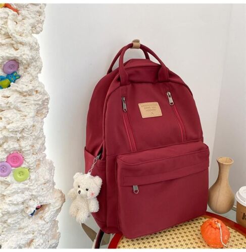 Women Backpack School Bags Student Large 43*13*30 CM Waterproof Blue Red Black