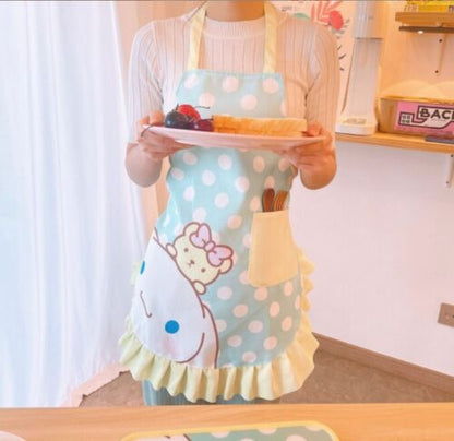my melody kuromi fashion girls unisex apron Cooking aprons cartoon new