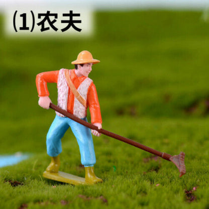 Plastic Animal 3pcs/lot Horse Cow Duck Duck Pig Goat Farm Craft Gift Landscape