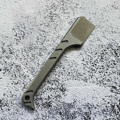 Titanium Crowbar Pry Bar Screwdriver Keychain Pendants EDC Multi-Function Tool