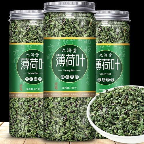 Fresh Dried Mint Tea - Canned Mint Leaves. Mint Leaf Tea. Edible Refreshing.
