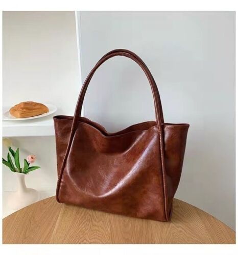 Soft Surface Large Bag Retro Purse Shoulder Bag Commuter Leisure Tote 35*14*30CM