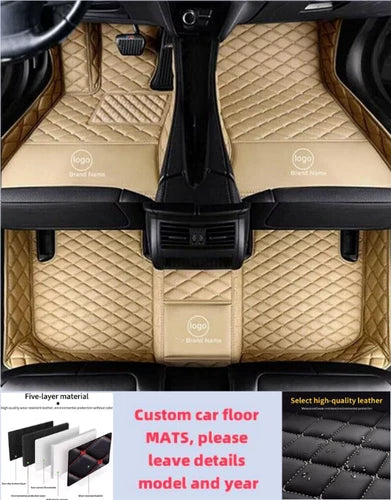 For Nissan Car Floor Mats Waterproof Luxury Custom All Models Auto Carpets Liner