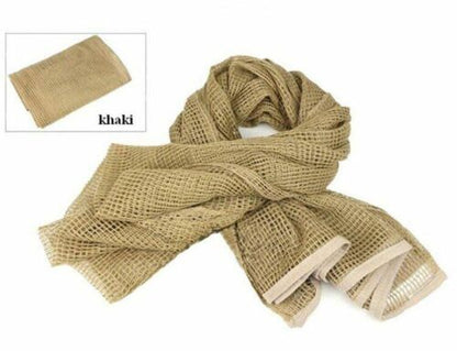 190*90 cm Cotton Scarf Mesh Sniper Airsoft Face Mask Camping Bandana Camouflage