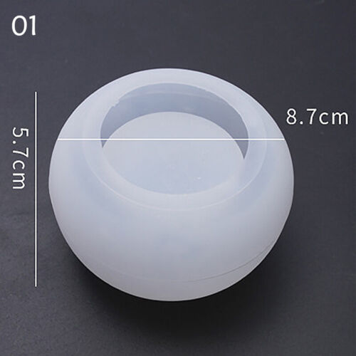 Round Silicone Mold Flower Pot Concrete Storage Box Mould Home Decor Epoxy Resin