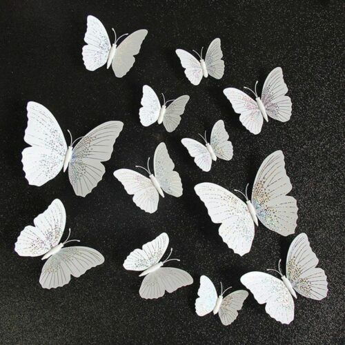 Butterfly Wall Sticker 12pcs/set Ambilight 3D Home Decoration Room Fridge Magnet