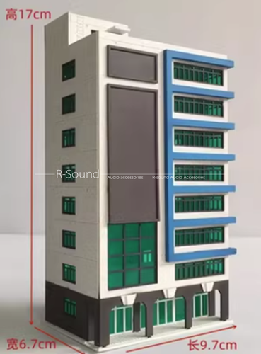 1/150 City Scenes Sandbox Building Model High-rise Plastic Assembled Buildings