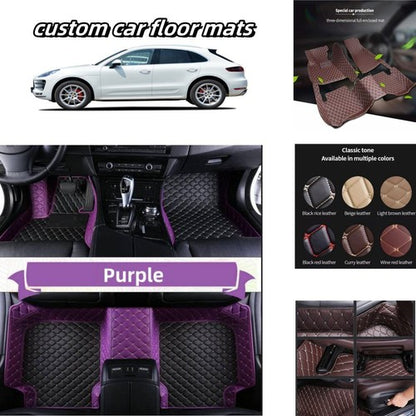 For Porsche All Models Car Floor Mats Custom Cargo Carpets Waterproof Liner Rugs