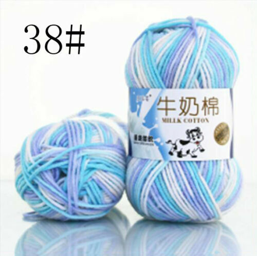 Hot Sale 50g Hand-woven Chunky Yarn Soft Milk Cotton Knitting Baby wool yarn