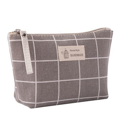Canvas Makeup Bags Multicolor Pattern Cosmetic Travel Organizer Pouch 21*13*1 CM