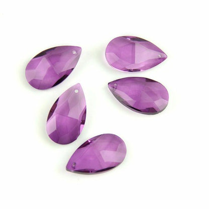 Colored Lighting Teardrop Crystal Glass Prism Chandelier Spare Parts Accessories
