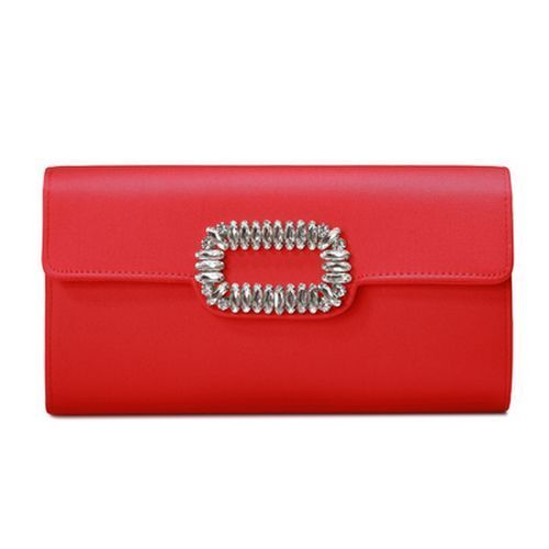 Women Black Evening Clutch Party Diamonds Shoulder Chain Purse Handbags Silk 1PC