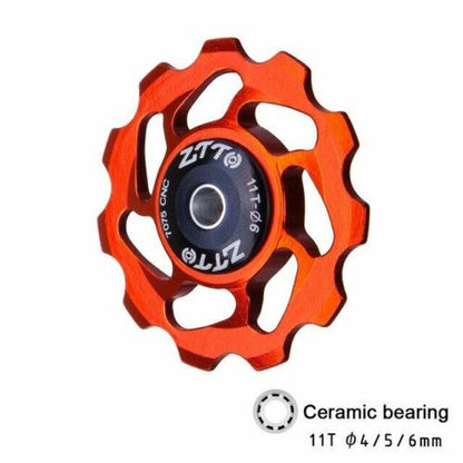 Pulley Jockey Wheel 11T MTB Bicycle Rear Derailleur Ceramic Bearing Road Bike 1p