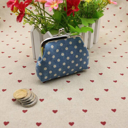 Women Mini Purse Card Coin Bag Dot Design Wallet Lady Kids Fashion Cute Hand Bag