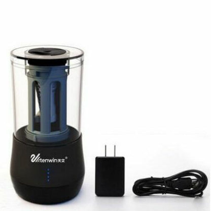 Electric Pencil Sharpener Adjustable Hand Crank Mechanical Knife Holder Station