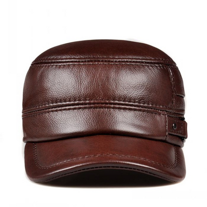 Autumn and Winter Men's Hat Fashion New Soft Leather Hat Top Hot