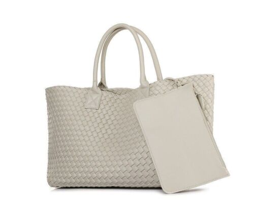 Woven Handbag Women Fashion Tide Weave Hand Shoulder Purse Shopping Basket Bag