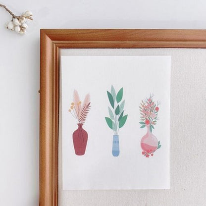 Polymer Image Transfer Paper Plants Flowers Leaf Decals DIY Jewelry Craft Tools