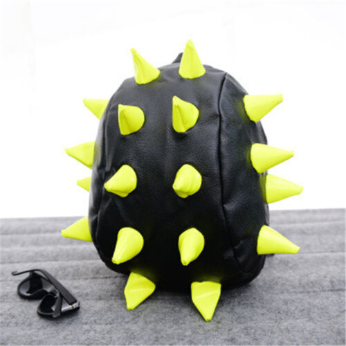 Unisex Hedgehog Spike Travel Backpacks Spiky Punk School Bookbags Shoulder Bags