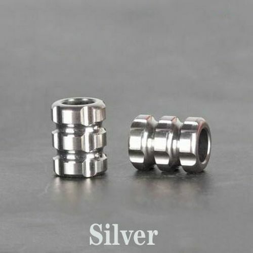 New Blue Gold Titanium Alloy Knife Bead Umbrella Pendant Rope Paracord Outdoor