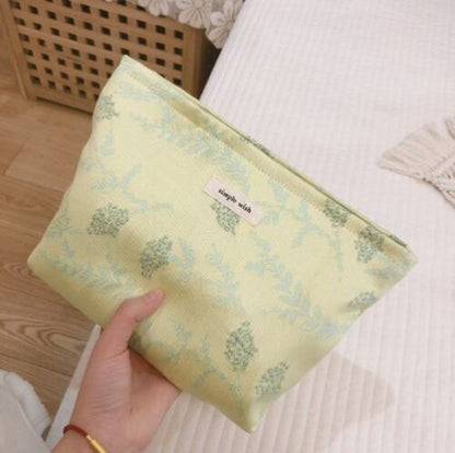 1PC Butterfly Embroidered Cosmetic Bag Travel Cosmetic Pouch Make Up Storage Bag