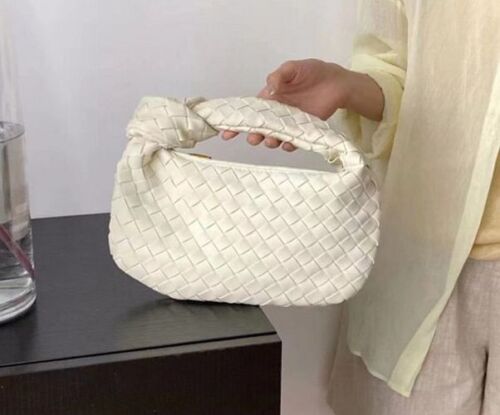 Handmade Woven Bag Synthetic Leather Shoulder Bag Handbag 26*3*16 CM Polyester