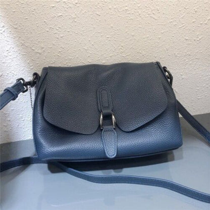 Real Leather Shoulder Bags Fashion Solid Flap Handbag Crossbody Purse Polyester