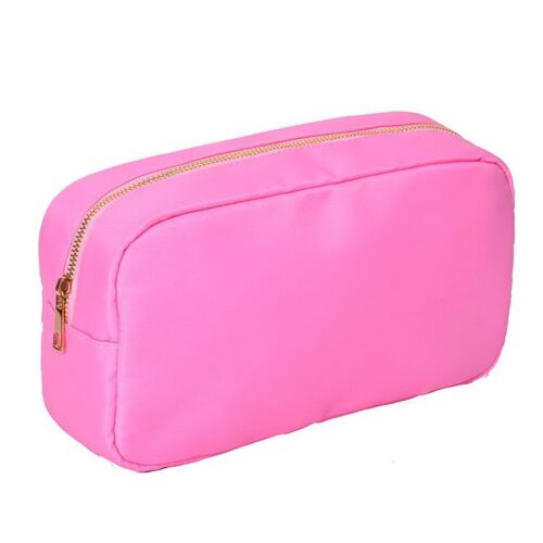 Mini Embroidery Patch Toiletry Pouch Waterproof Storage Nylon Travel Makeup Bag