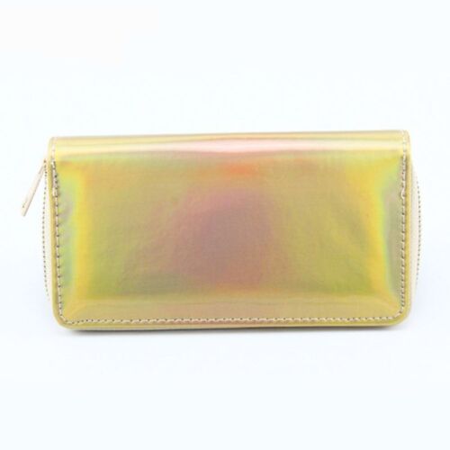 Hologram Long Wallet Synthetic Leather Clip Purse Holographic Holder Clutch 1 PC