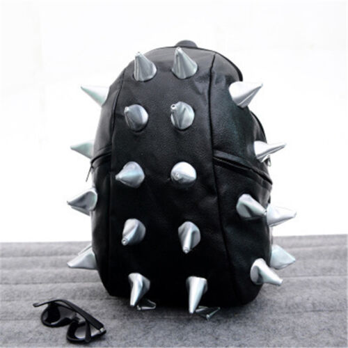 Unisex Hedgehog Spike Travel Backpacks Spiky Punk School Bookbags Shoulder Bags