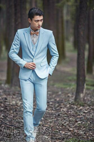 Men's Wedding Suit Business Party Tuxedo Groom Blazers Jacket Vest Pants Set New