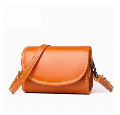 Vintage Sling Purse Genuine Leather Handbag Shoulder Messenger Bags 14*18*9 CM
