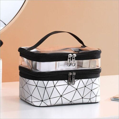Multifunction Transparent Cosmetic Bag Make Up Case Travel Makeup Toiletry Bags