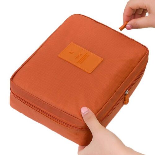 Cosmetic Bag Waterproof Zipper Makeup Purse Multifunction Organizer Traveling